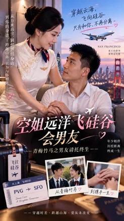 空姐跨越萬里飛硅谷男友重逢