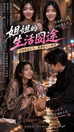 姐姐的生活囧途被好心人救濟同時捎上妹妹一起
