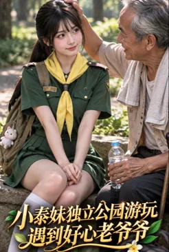 小泰妹公園找老爺爺送福利